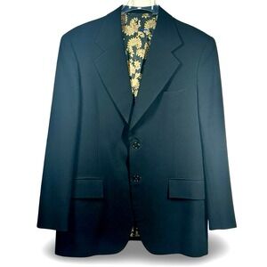 Ross Wellworth Vintage Hand-Tailored Blazer Size 41 Hong Kong 1977 Workwear